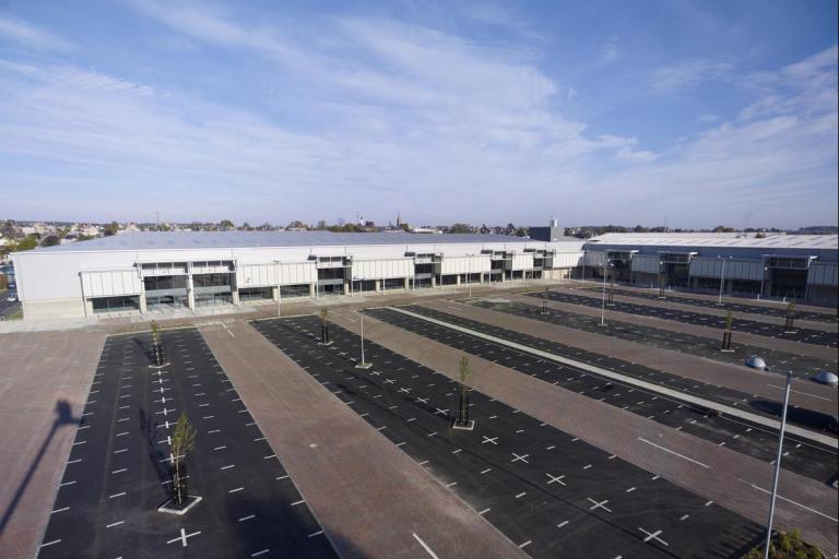 Elgin Retail Park aerial