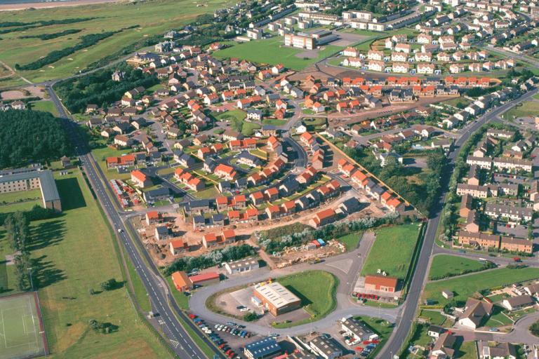 RAF Lossiemouth housing aerial view