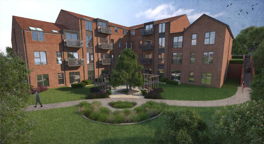 Artist impression of the Extra Care Scheme on Kenmore Drive, Cleckheaton