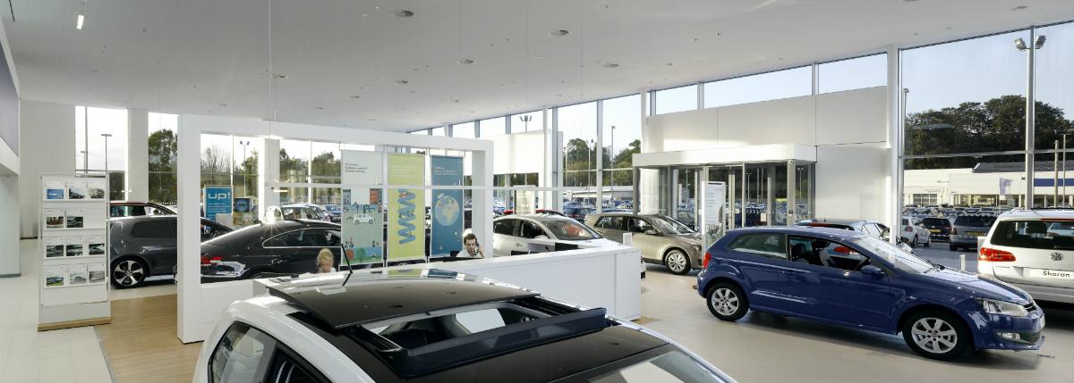  VW Chester car dealership interior