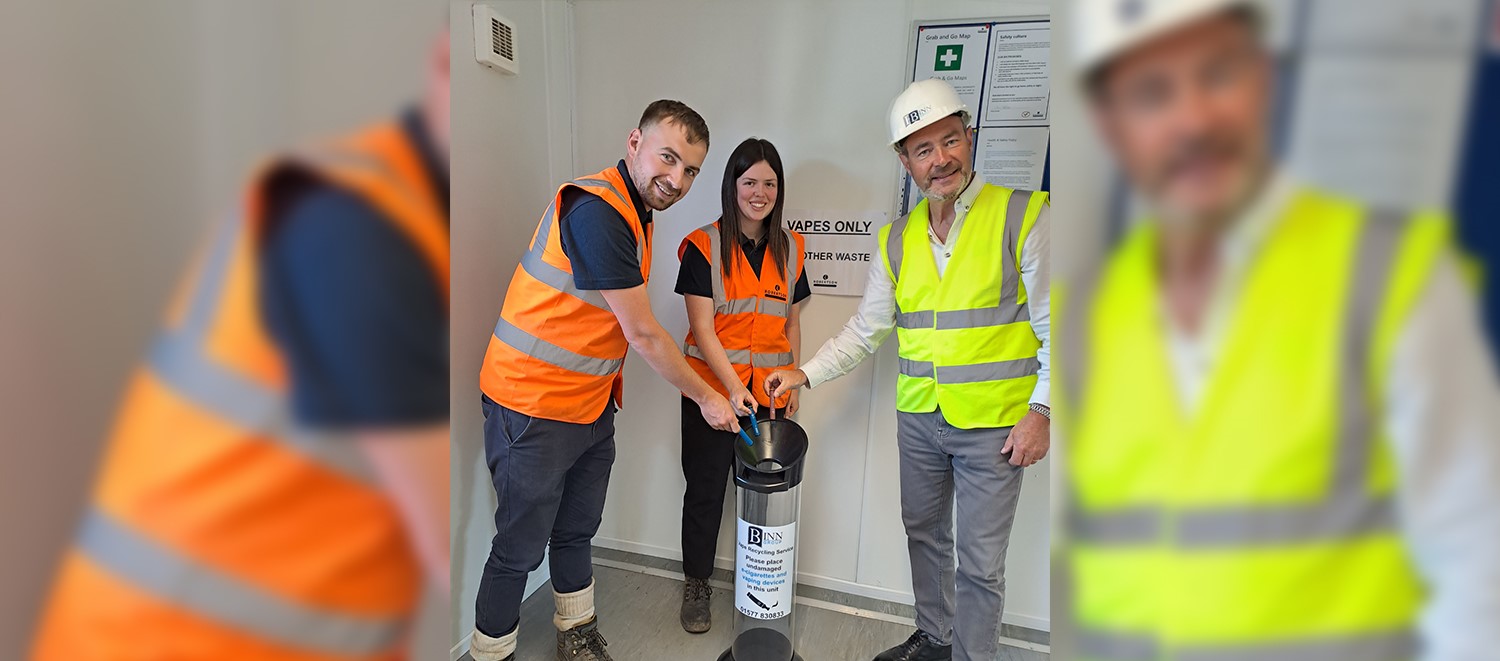 Robertson Construction Addresses Risk of Single Use Vape Disposal in Recycling Trial Robertson Construction Addresses Risk of Single Use Vape Disposal in Recycling Trial