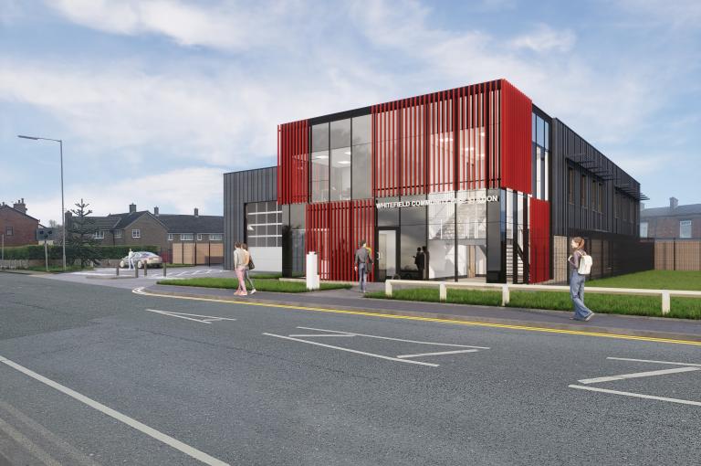 CGI Image of Whitefield Community Fire Station 