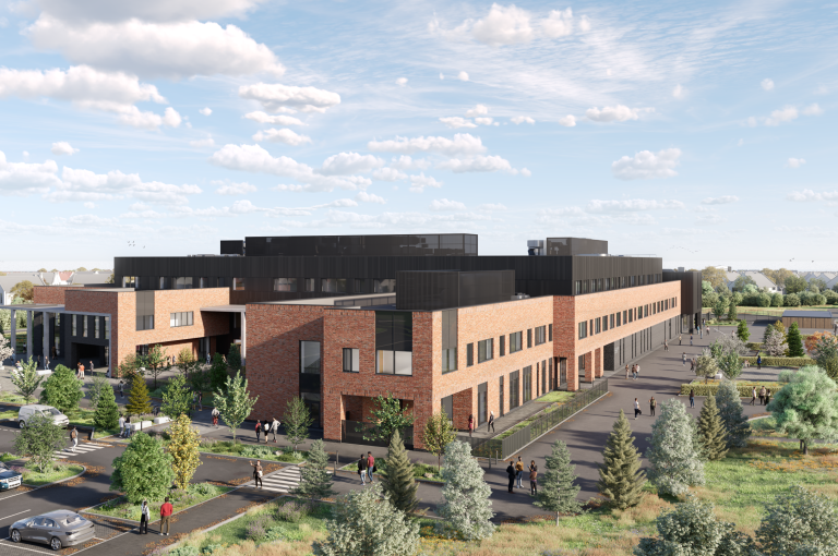 Computer visualisation of Peterhead Community Campus building