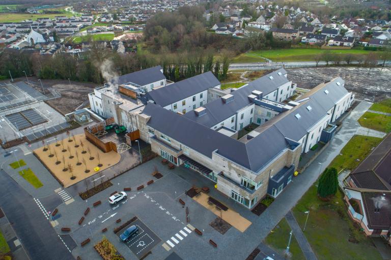 Aerial view of Stirling Health & Care village