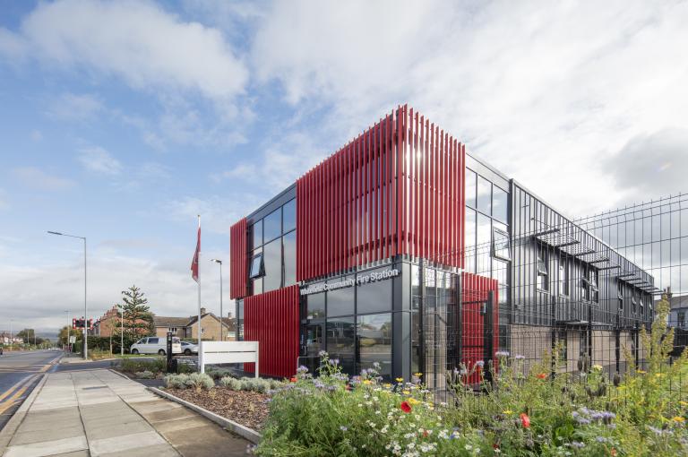 Fire station exterior