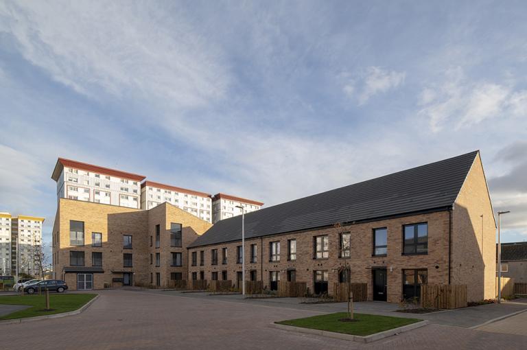 Affordable housing constructed by Robertson at Calder Gardens Edinburgh