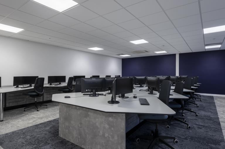 Interior of Grimsby Institute college refurbishment