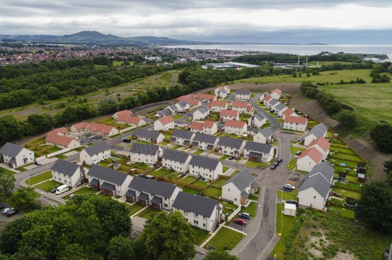 Affordable housing constructed by Robertson at Methil Brae, Fife
