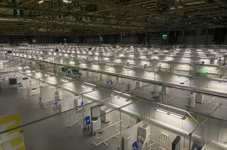 Robertson construction of temporary healthcare facilities in Glasgow