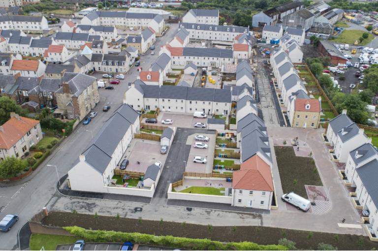 Affordable housing constructed by Robertson at Overton Road, Kirkcaldy