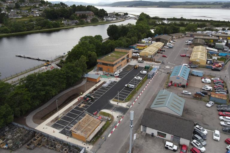 Aerial view of Carse hub