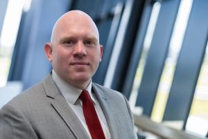 Business man in light grey suit
