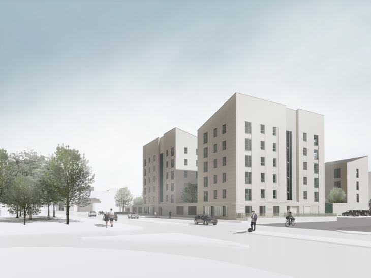 Artist impression of the Glasgow Coliseum housing development that Urban Union is delivering