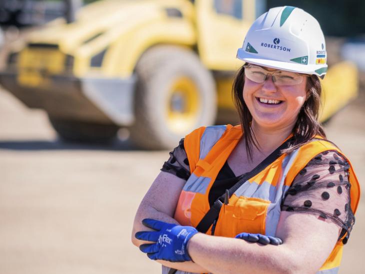 Robertson Construction Tayside site manager Laura Wilson 
