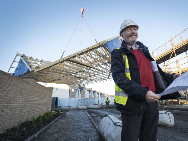 Robertson Timber Engineering Contracts Manager at the Lovell Partnerships' development  