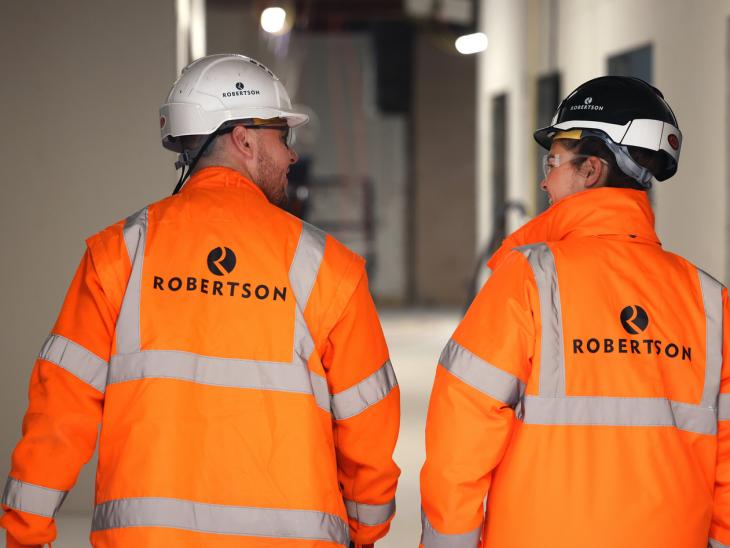 Trainee QS on Robertson construction site