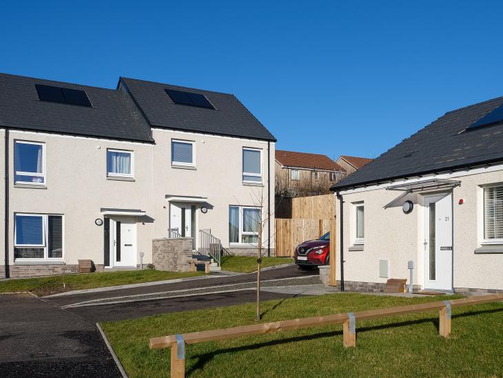 Kennoway affordable housing constructed by Robertson 