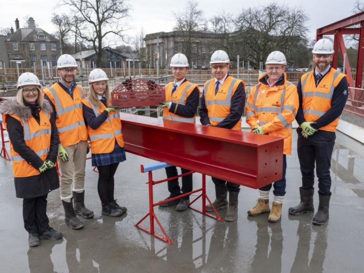 Robertson Group and Dollar Academy at the Futures Institute steel signing