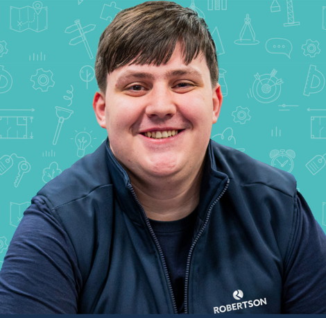 An apprentice at Robertson Group