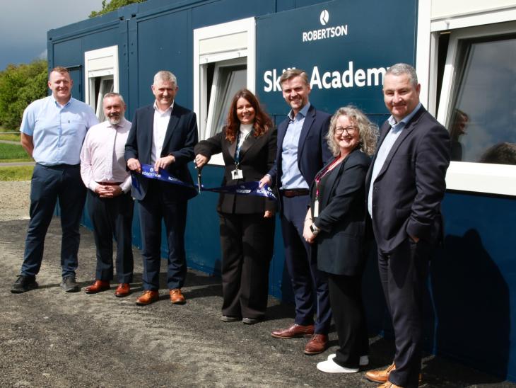 A new Skills Academy has opened at the site of Clackmannanshire Council’s Wellbeing Hub & Lochies School, giving local people practical insight into construction careers and helping to remove barriers to employment.