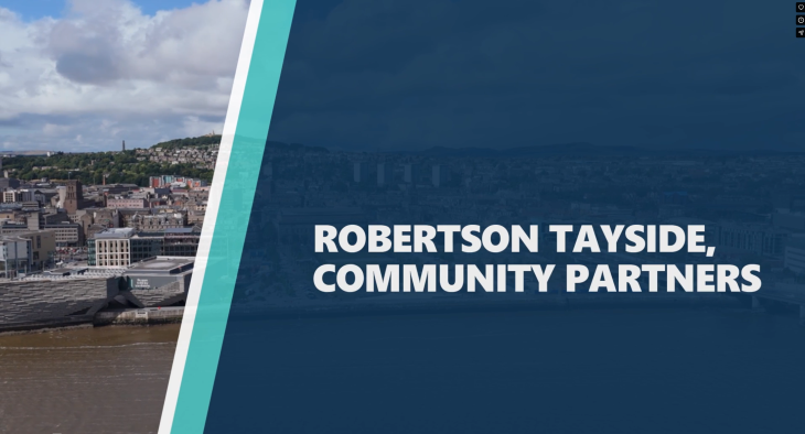title card with Robertson Tayside Community Partners