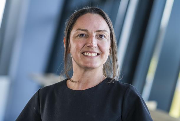Robertson's Business Development Director, Lindsey Hegarty, looking at the camera and smiling.