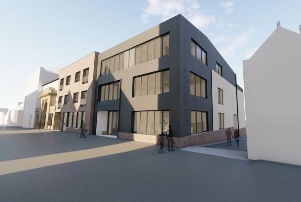 Artist impression of the proposed Business Enterprise Hub on South Street, Elgin