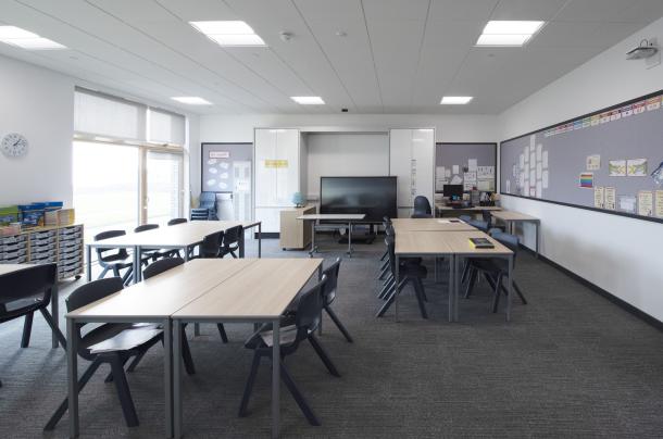 Facilities management school interior
