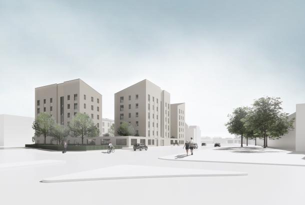 Artist impression of the Glasgow Coliseum housing development that Urban Union is delivering