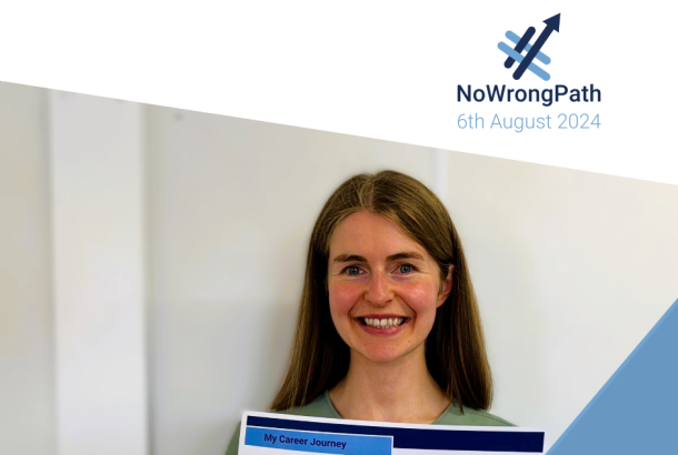 Iona holding no wrong path sign
