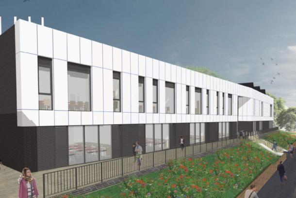 Chesterfield College Engineering & Science graphic visualisation external