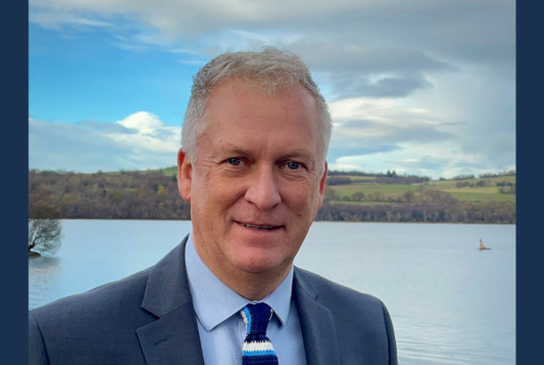 David Jamieson, new sales director for Robertson Timber Engineering, standing by a lake