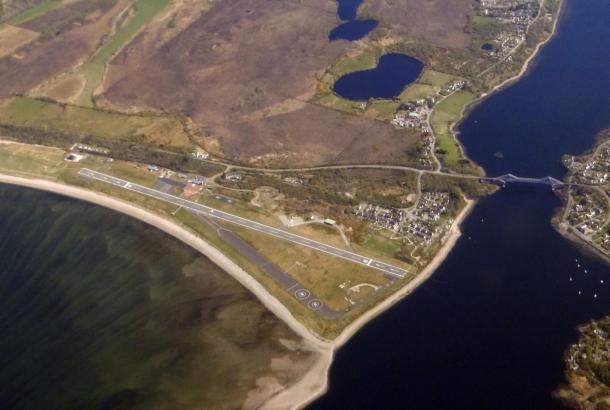 Aerial image of Oban Airport