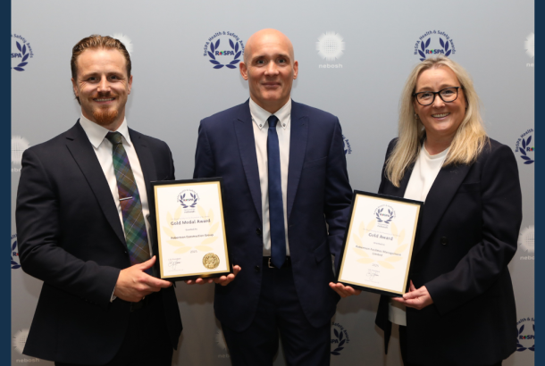 Robertson Group SHE team at the RoSPA Awards 2025