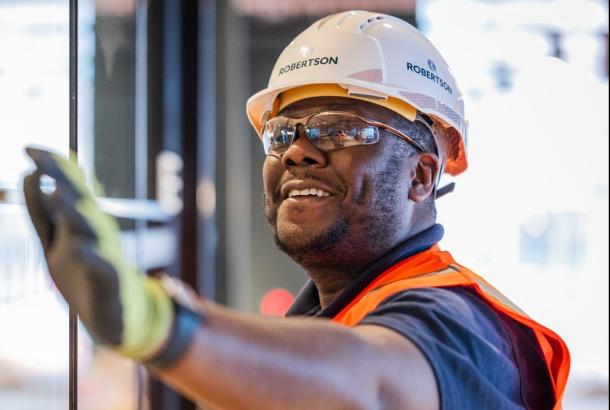Army veteran working in construction at Robertson