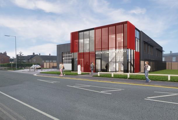 CGI Image of Whitefield Community Fire Station 