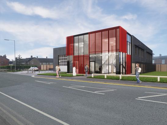 CGI Image of Whitefield Community Fire Station 