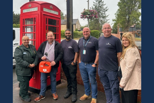 RFM and Wakefield Council handover of defibrillator station