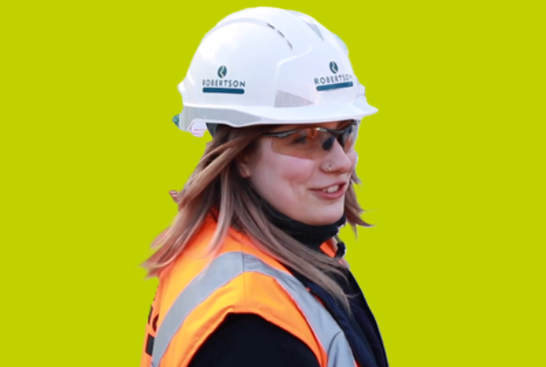 Haley, trainee construction site manager