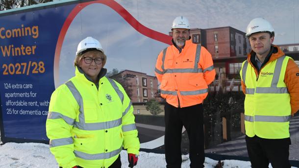 Group at groundbreaking ceremony