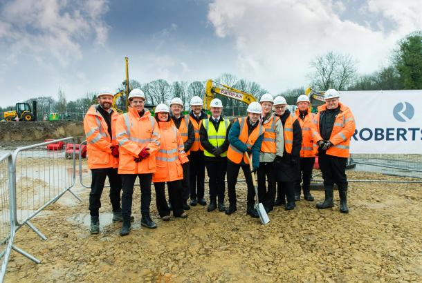 Bingley Grammar School extension groundbreaking