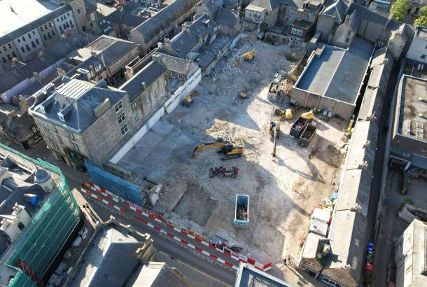 Aerial image of the South Street generation project