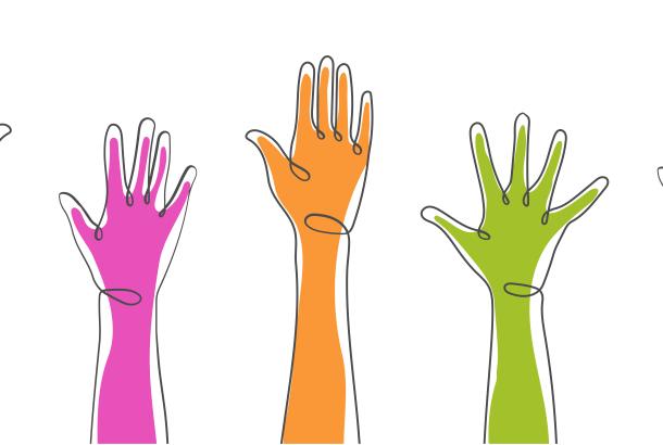Hands for volunteering
