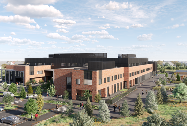 Computer visualisation of Peterhead Community Campus building