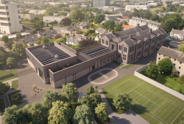 Artist impression of the St Peter’s RC School refurbishment and extension
