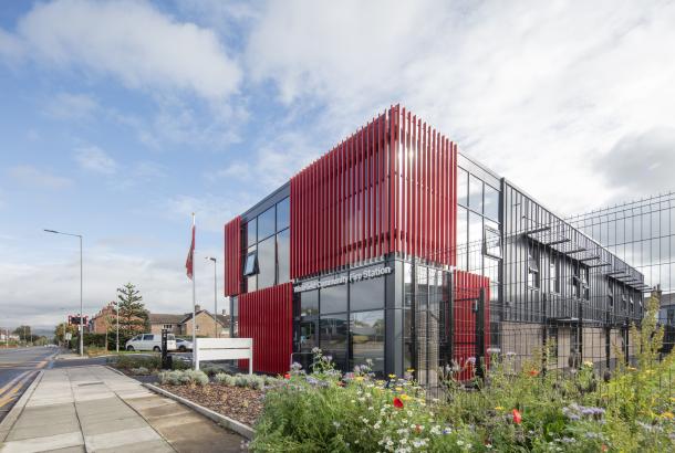 Fire station exterior
