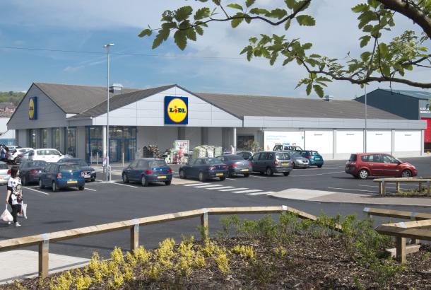 Robertson construction of Lidl supermarket