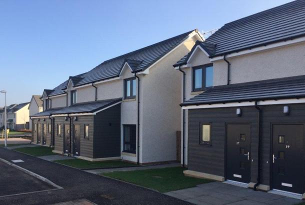 Affordable housing constructed by Robertson at Abercairney Place, Blackford, Perthshire