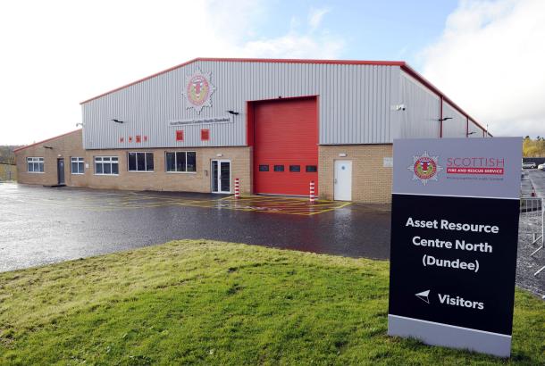 Robertson construction of fire station in Dundee