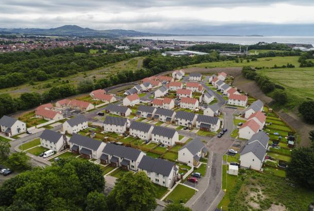 Affordable housing constructed by Robertson at Methil Brae, Fife